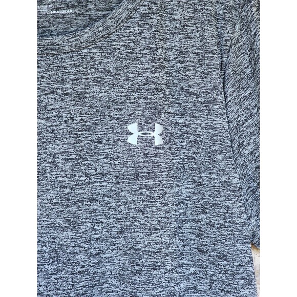 ALK Women's M Under Armour UA Tech-Twist Short Sleeve T-Shirt Black Tee Shirt - Picture 3 of 6